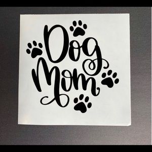 dog mom vinyl decal